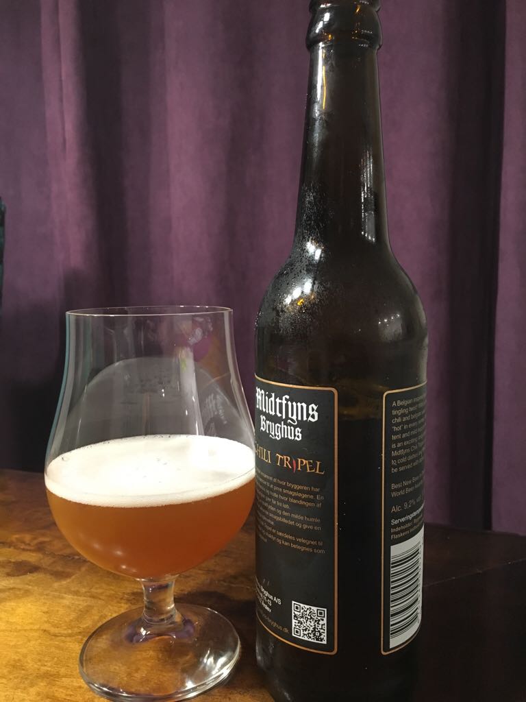 Chili Trippel - Midtfyns Bryghus (500 mL) alcohol collectible [Barcode 5708349000259] - Main Image 2