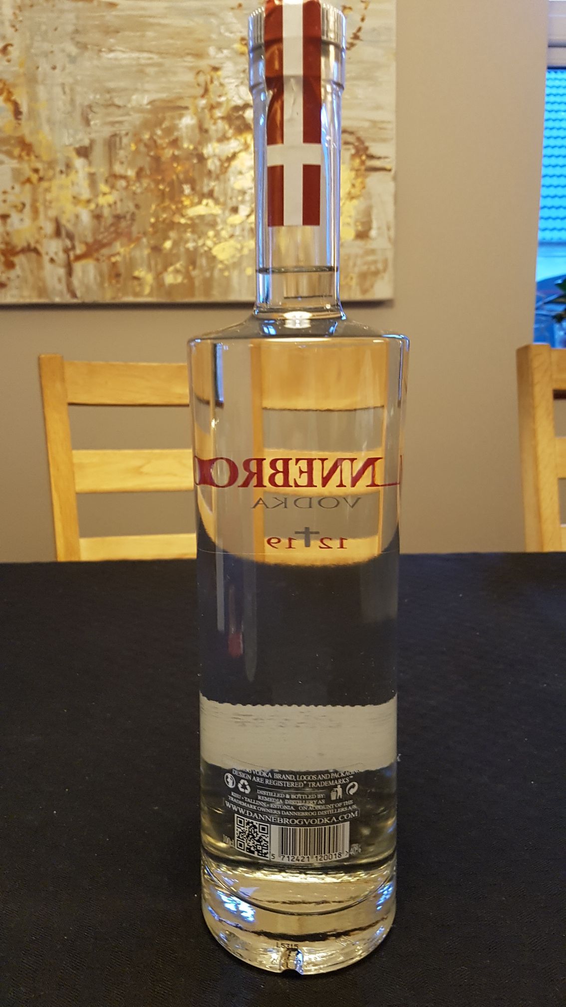 Dannebrog Vodka 1219 1000ml 40% Estonia - Remedia (1000mL) alcohol collectible [Barcode 5712421120018] - Main Image 2