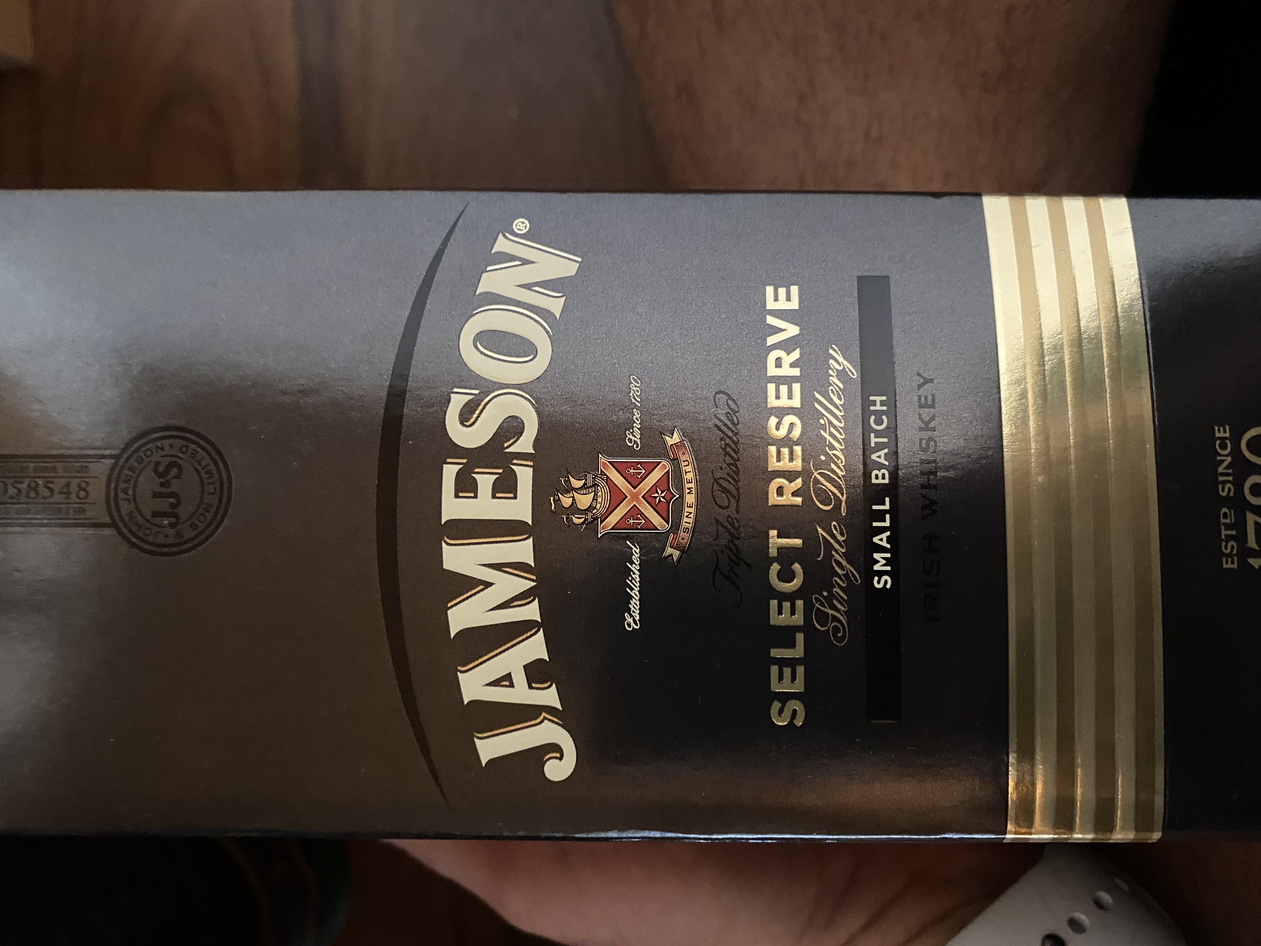 Jameson Black Barrel - John Jameson & Son (750 mL) alcohol collectible [Barcode 080432107263] - Main Image 3