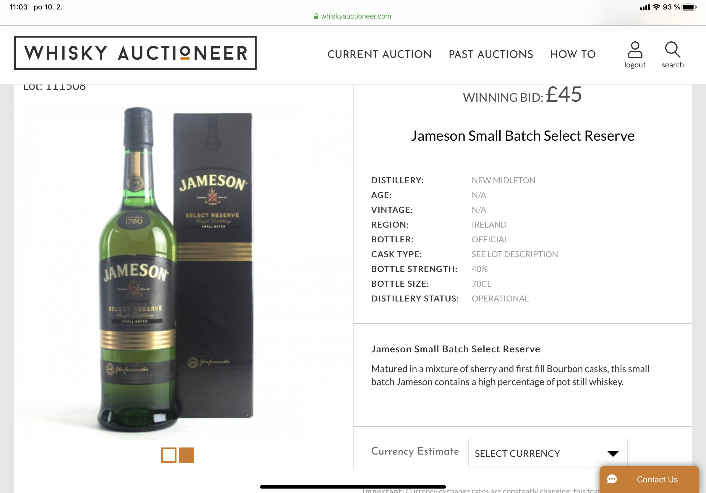 Jameson Black Barrel - John Jameson & Son (750 mL) alcohol collectible [Barcode 080432107263] - Main Image 4