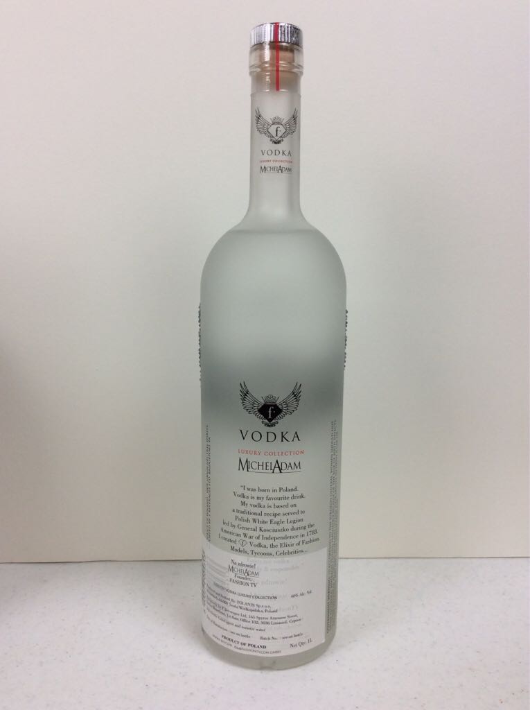 Michael Adam Vodka - Polanin Sp.z.o.o (1L) alcohol collectible [Barcode 5900274004313] - Main Image 2