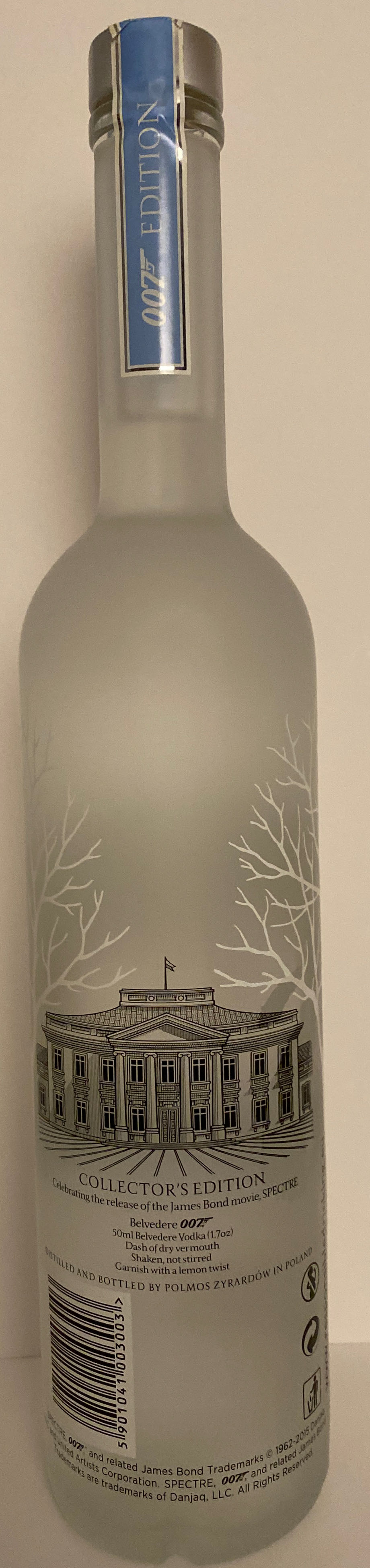 Vodka Belvedere Original Wine Fridge - Polish (700 mL) alcohol collectible [Barcode 5901041003003] - Main Image 3