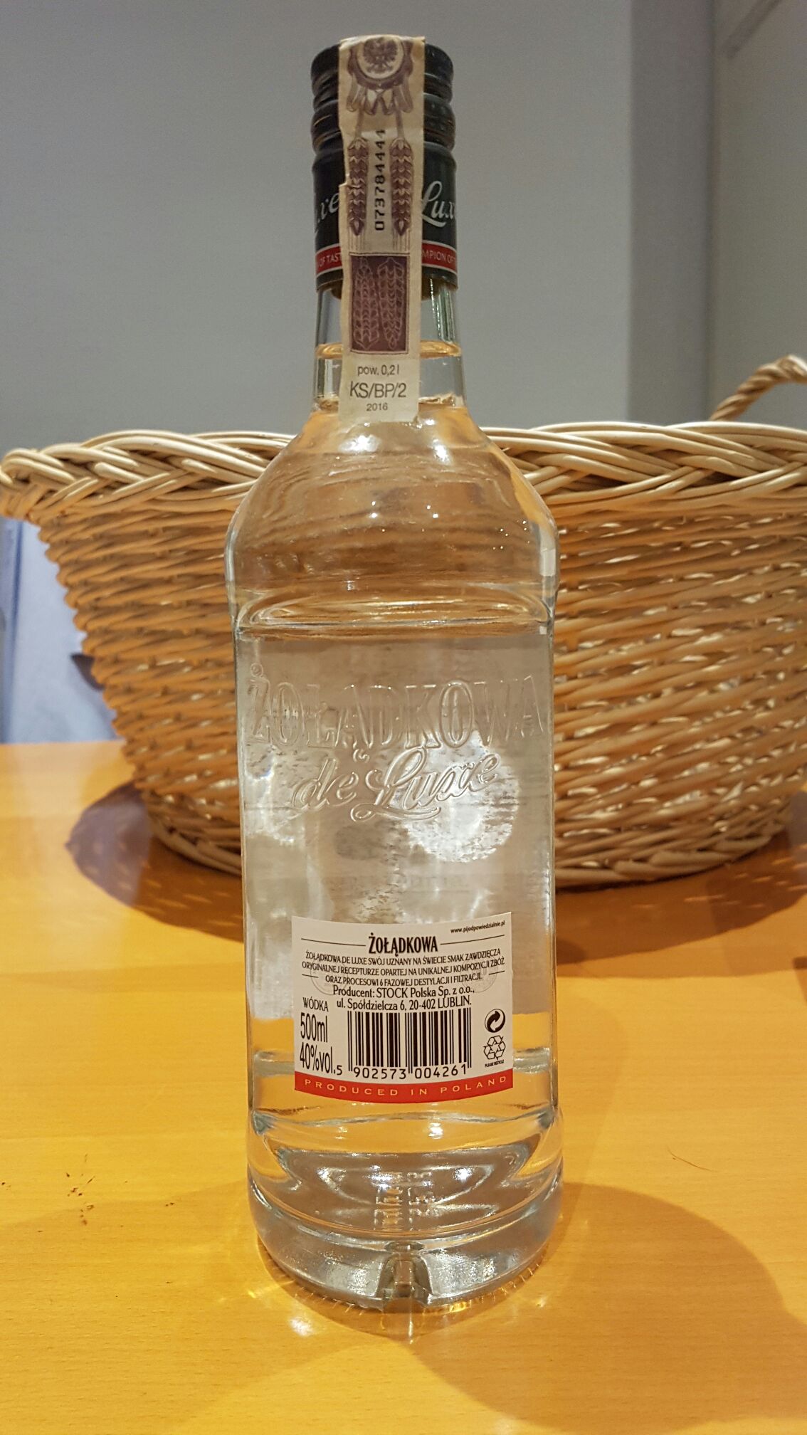 żoładkowa de luxe 500ml 40% Poland - zsesciofazowa destylacia (500mL) alcohol collectible [Barcode 5902573004261] - Main Image 2