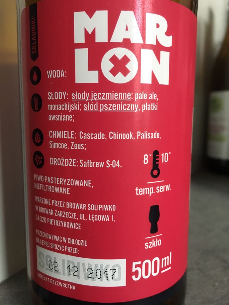 Marlon - Solipiwko alcohol collectible [Barcode 5905279315181] - Main Image 2