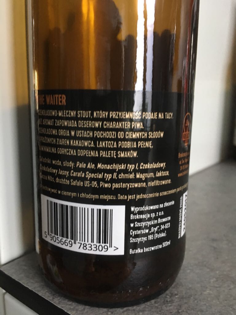 The Waiter - BroKreacja alcohol collectible [Barcode 5905669783309] - Main Image 2