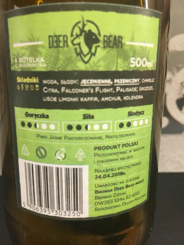 Troppi Hoppi - Deer Bear alcohol collectible [Barcode 5906395303250] - Main Image 2