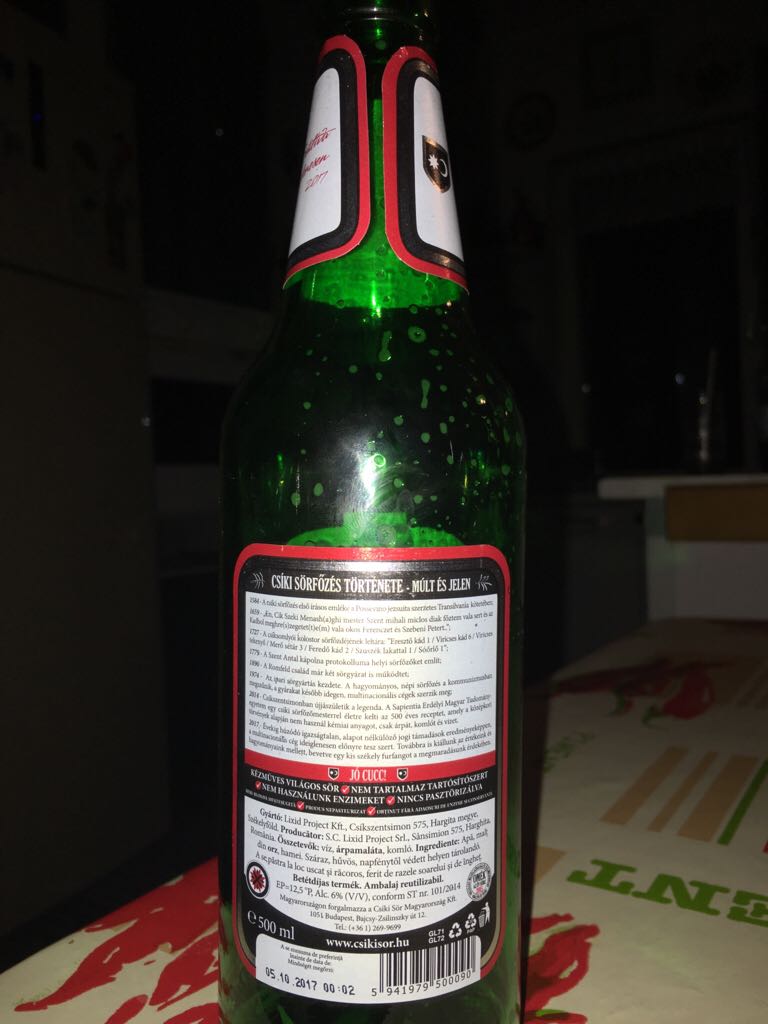 Tiltott Igazi Sör - Lixid Project Kft (500 mL) alcohol collectible [Barcode 5941979500090] - Main Image 2