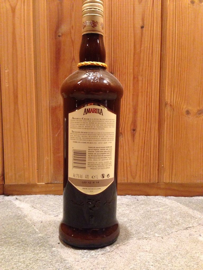 Amarula Wild Cream LikÃ¶r 1,0 Liter 17% SÃ¼d-Afrika - Amarula (1L) alcohol collectible [Barcode 6001495062669] - Main Image 2