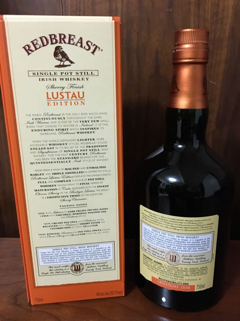 Redbreast Lustau Edition - Irish Distillers (750 mL) alcohol collectible [Barcode 080432110751] - Main Image 2