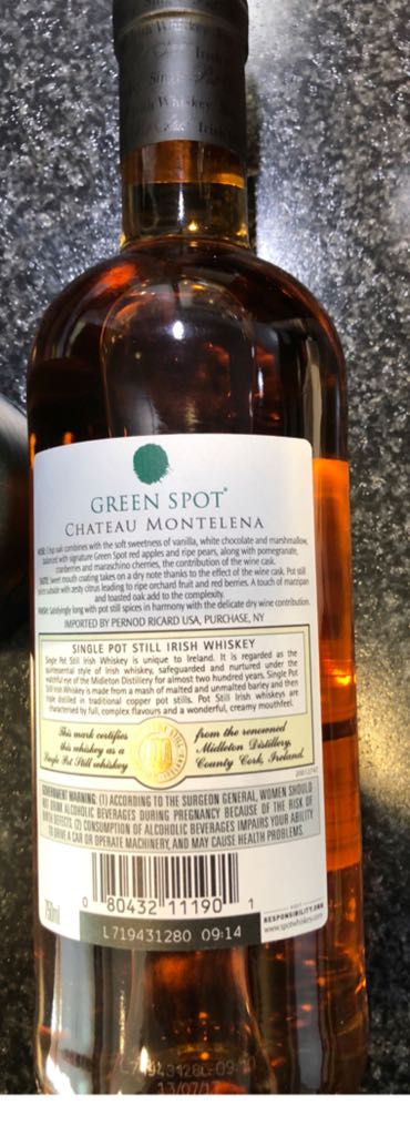 Spot: Green Chataeu Montelena - Mitchell And Sons (750mL) alcohol collectible [Barcode 080432111901] - Main Image 2