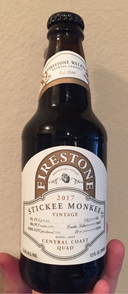 Stickee Monkee - Firestone Walker Brewery (12 fl. oz.) alcohol collectible [Barcode 602755003178] - Main Image 2