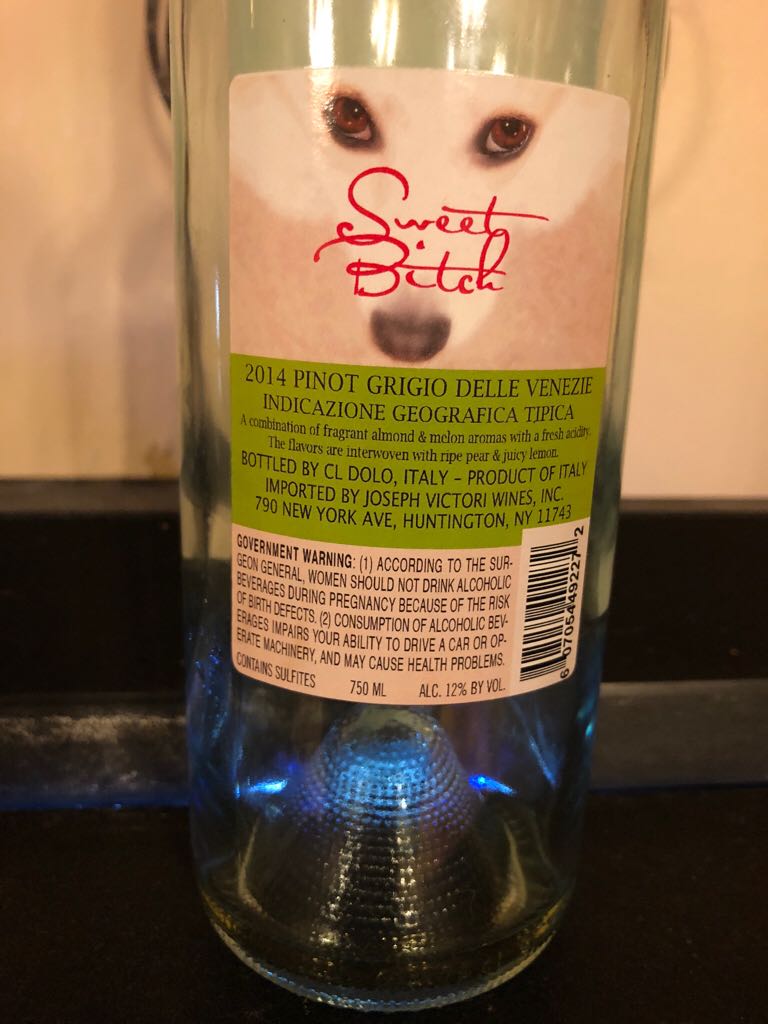 Sweet Bitch - CL Dolo, Italy (750 mL) alcohol collectible [Barcode 607054492272] - Main Image 2