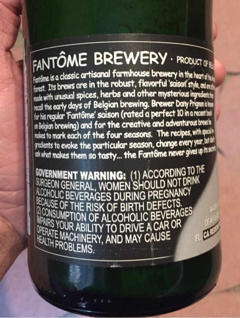 Fantôme Saison D’Erezée - Hiver - Brasserie Fantôme (750 mL) alcohol collectible [Barcode 608782666010] - Main Image 2