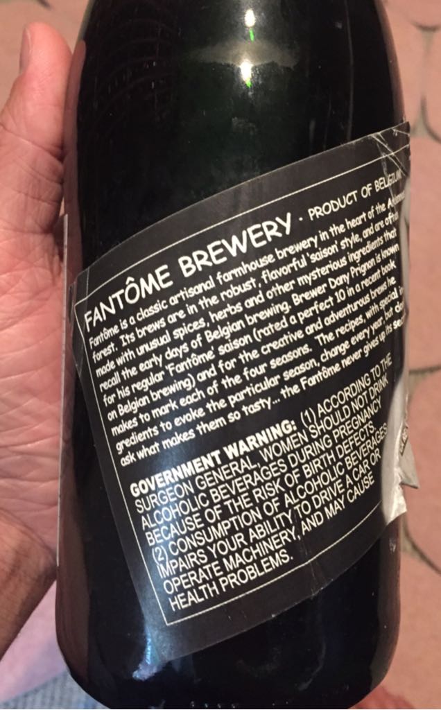 BBB Dark White - Brasserie Fantôme (750 mL) alcohol collectible [Barcode 608782668762] - Main Image 2