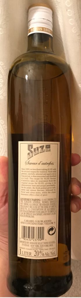 Suze Saveur d’autrefois - Pernod-Ricard, Thuir, France (1L) alcohol collectible [Barcode 080432237991] - Main Image 2