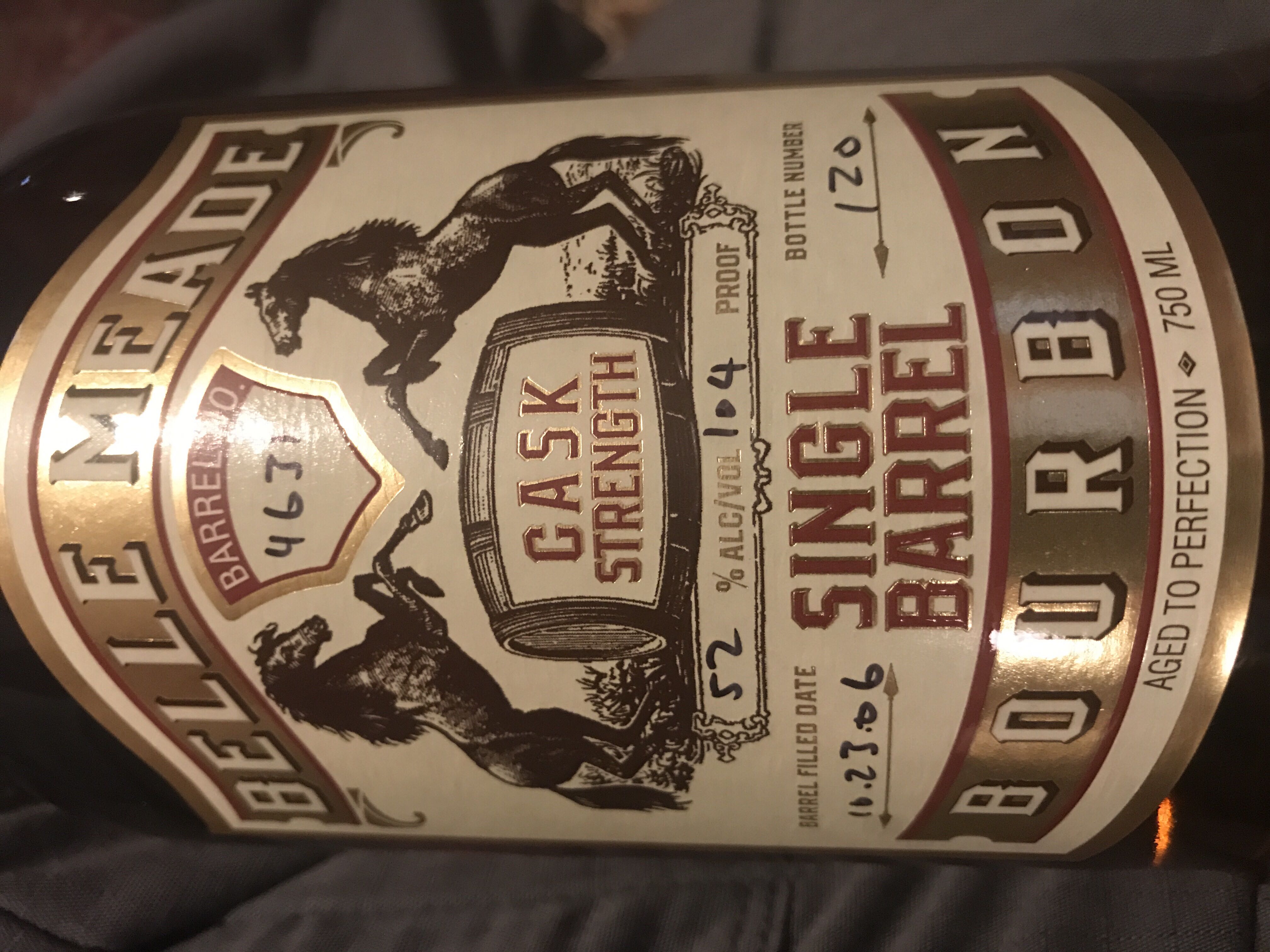Belle Meade Single Barrel 12 Year - Nelson’s Green Brier, Nashville, TN (750mL) alcohol collectible [Barcode 609224885921] - Main Image 3