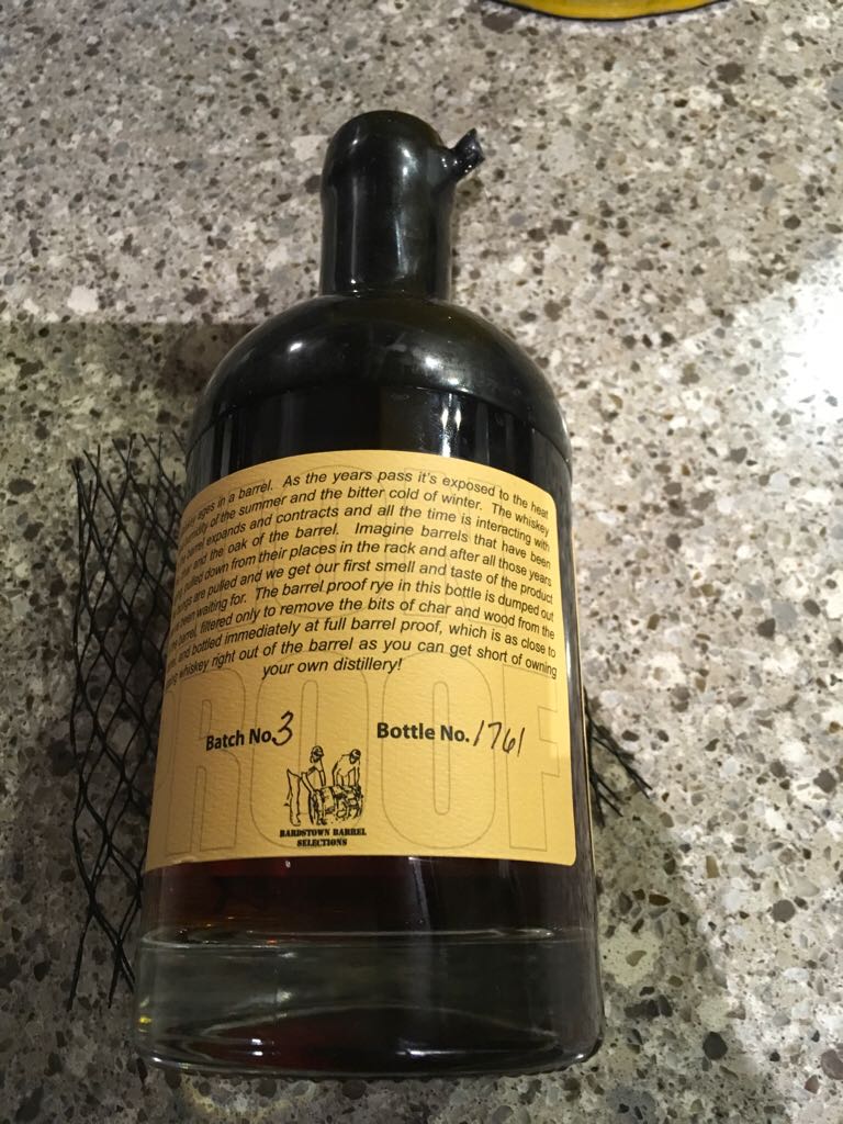 Redemption Rye Barrel Proof Straight Rye - Redemption (750 mL) alcohol collectible [Barcode 609788231202] - Main Image 2