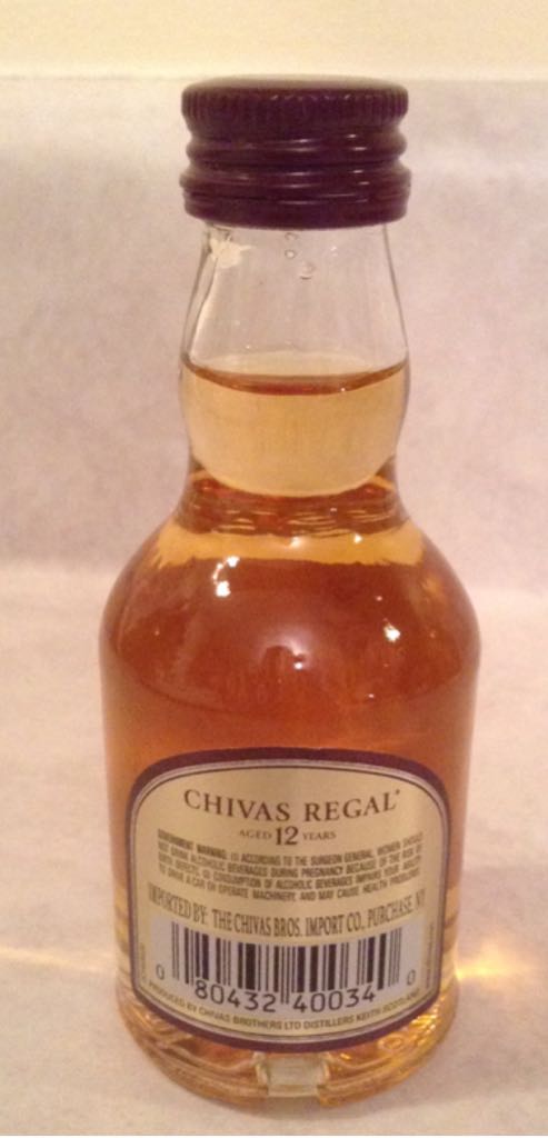 Chivas Regal 12 - Pernod Ricard (50mL) alcohol collectible [Barcode 080432400340] - Main Image 2