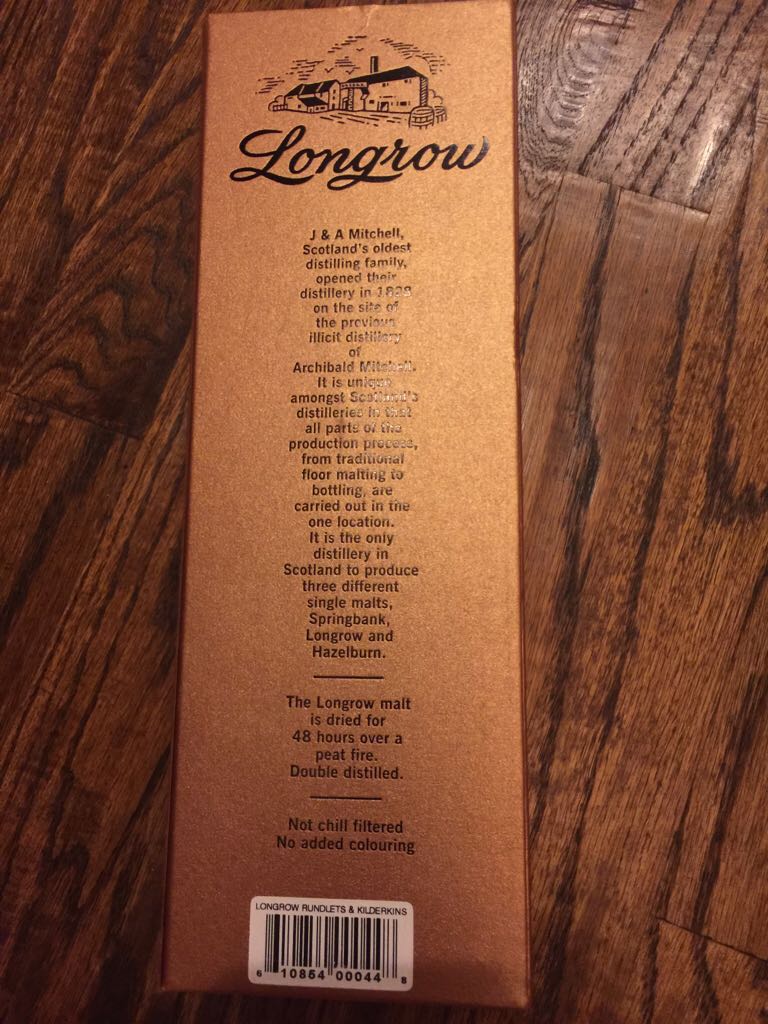 Longrow 11 Yr Campbeltown Single Malt Scotch Whisky - Springbank Society (700 mL) alcohol collectible [Barcode 610854000448] - Main Image 2