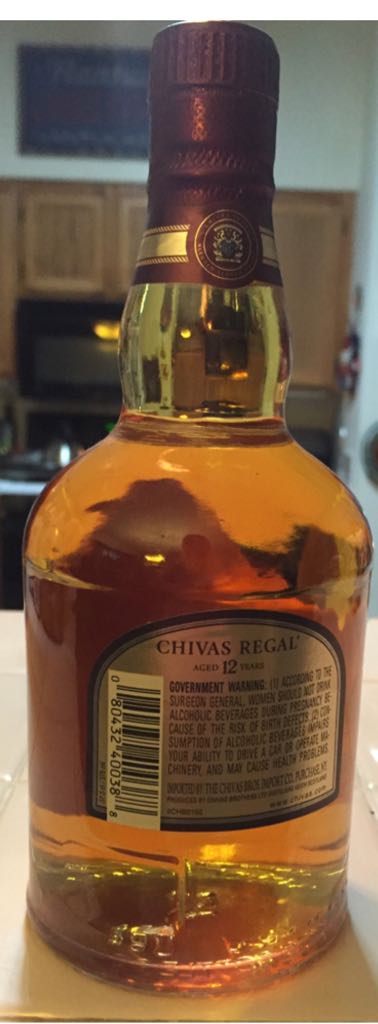 Chivas Regal 12 Year Old - Chivas Brothers Ltd. (375 mL) alcohol collectible [Barcode 080432400388] - Main Image 2