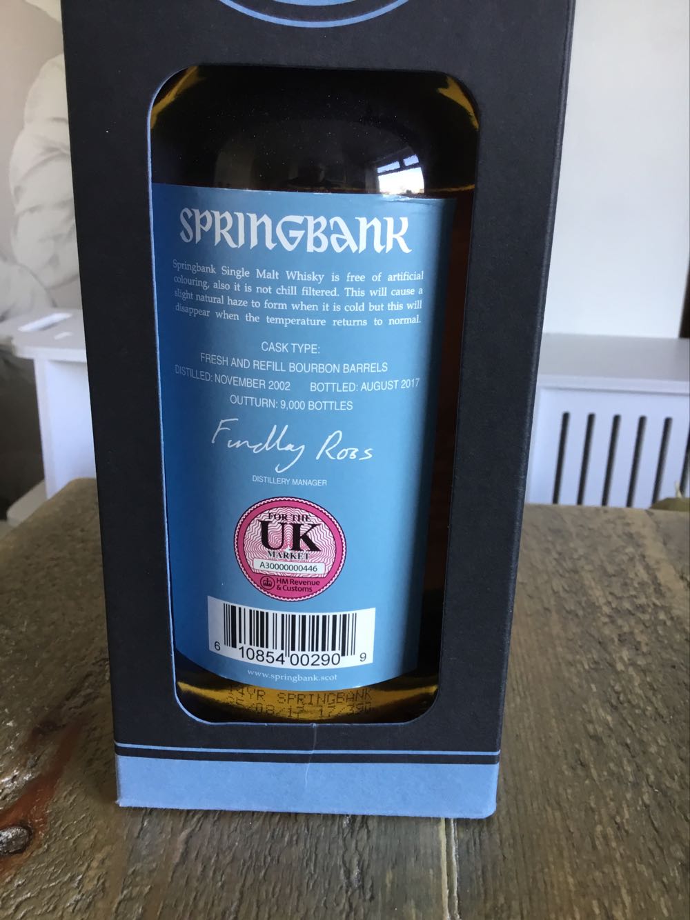 Springbank Bourbon Wood 14 Years - Springbank (70 mL) alcohol collectible [Barcode 610854002909] - Main Image 2