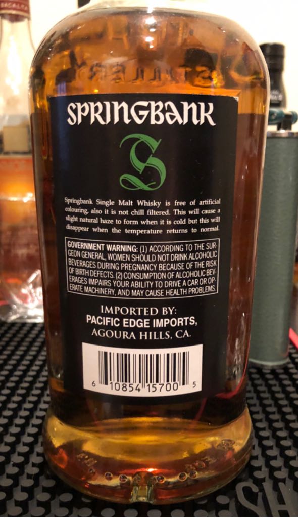 Springbank 15 Yo June 2021 (2025) - Springbank (70 mL) alcohol collectible [Barcode 610854157005] - Main Image 2