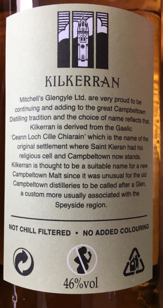 Kilkerran  - Kilkerran Glengyle Distillery (700 mL) alcohol collectible [Barcode 610854677008] - Main Image 2