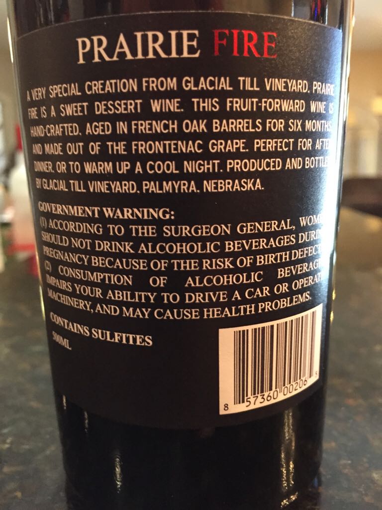 Dessert Wine - Glacial Till Vineyard (750 mL) alcohol collectible [Barcode 6160822002065] - Main Image 2