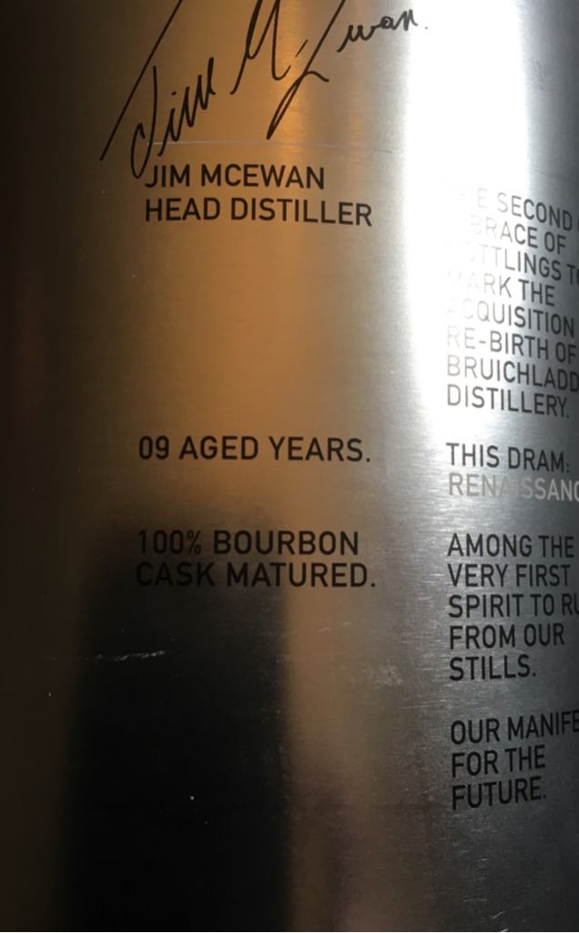 Bruichladdich 11.09.01 - Bruichladdich Distillery (700 mL) alcohol collectible [Barcode 618105005112] - Main Image 2