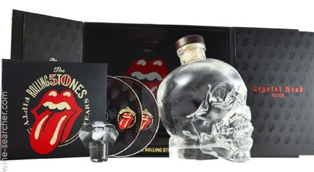 Crystal Head Rolling Stones 50 Years - Combined Wines & Foods (750 mL) alcohol collectible [Barcode 627040411513] - Main Image 2
