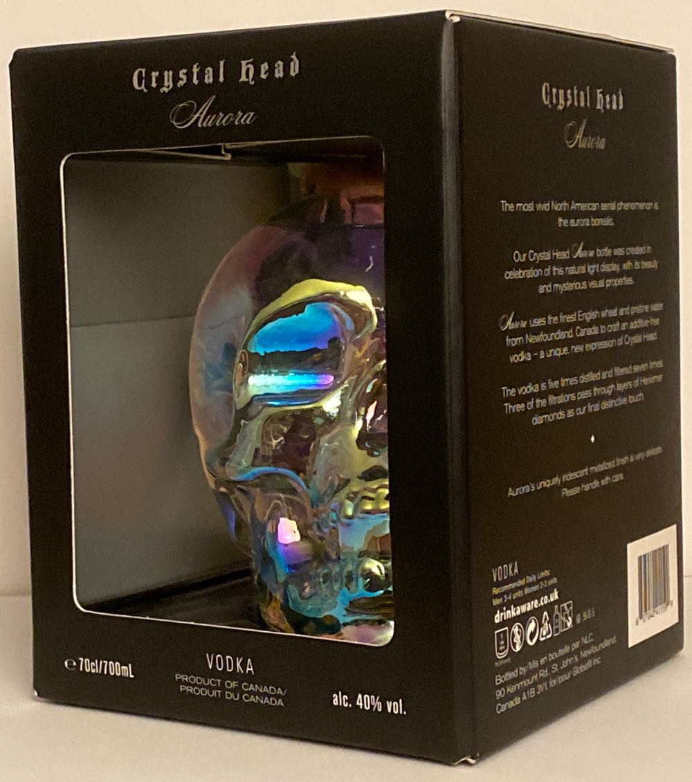 Crystal Head Aurora - Globefill Inc (1.75 L) alcohol collectible [Barcode 627040411599] - Main Image 3