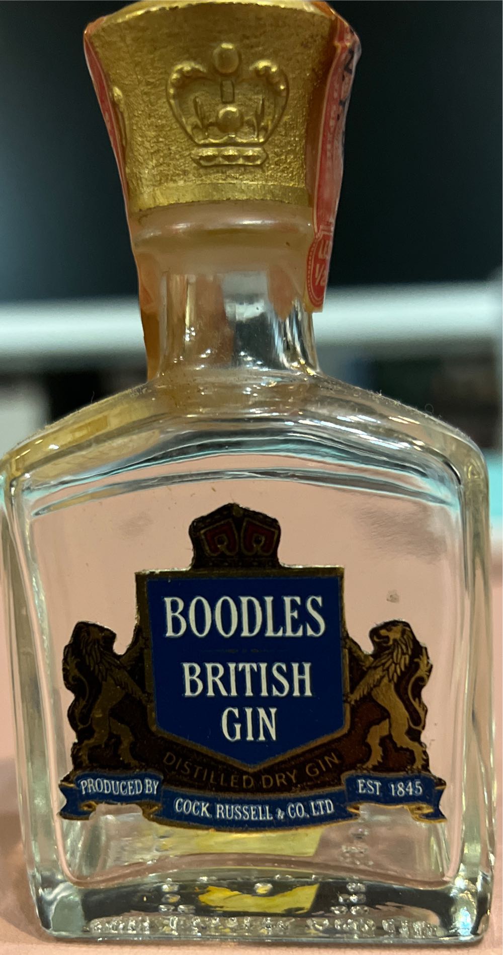 Boodles British Gin - Boodle’s British Gin Co., Jersey City, NJ alcohol collectible [Barcode 080432401675] - Main Image 2