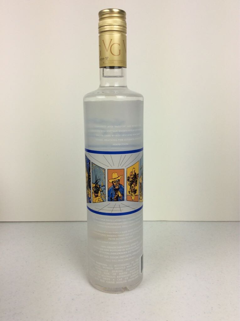 Vincent Van Gogh Vodka - The Royal Dirkzwager Distilleries (750mL) alcohol collectible [Barcode 633824102096] - Main Image 2