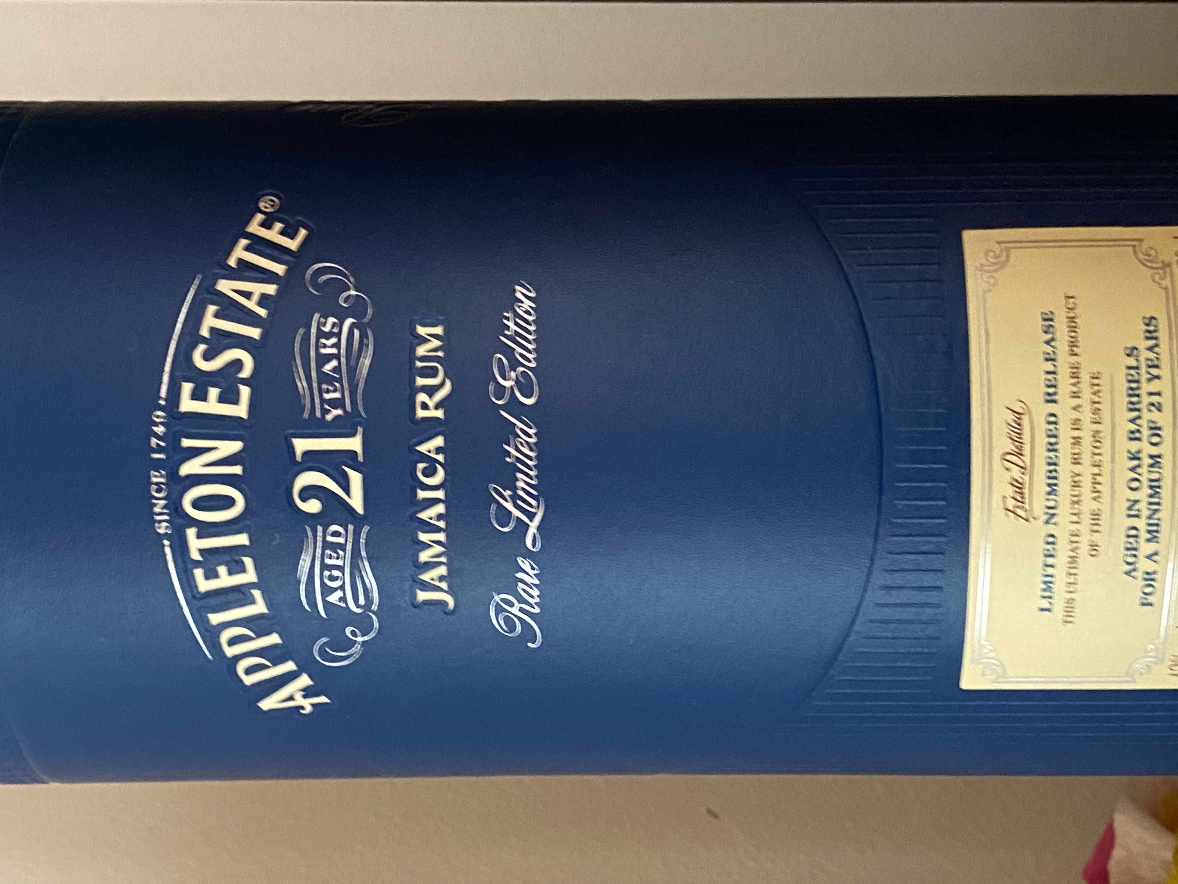 Appleton Estate 21 Year - J. Wray & Nephew LTD (750 mL) alcohol collectible [Barcode 636191054401] - Main Image 3