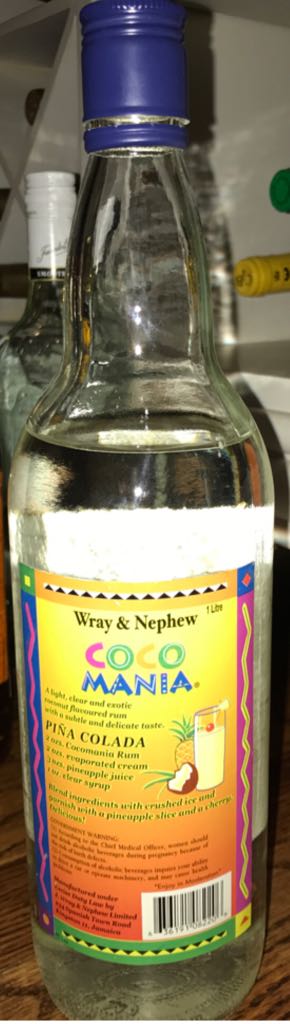 Coco Mania - J Wray & Nephew LTD (1000 mL) alcohol collectible [Barcode 636191082206] - Main Image 2