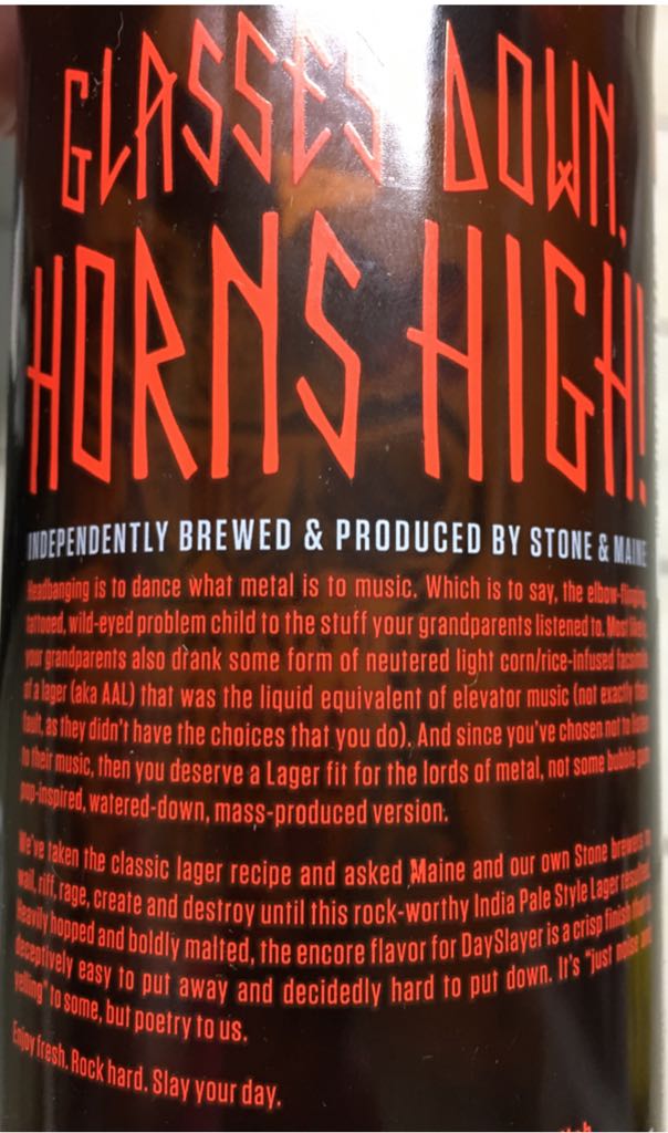 Dayslayer  - Stone Brewing (22 fl. oz.) alcohol collectible [Barcode 636251870408] - Main Image 2