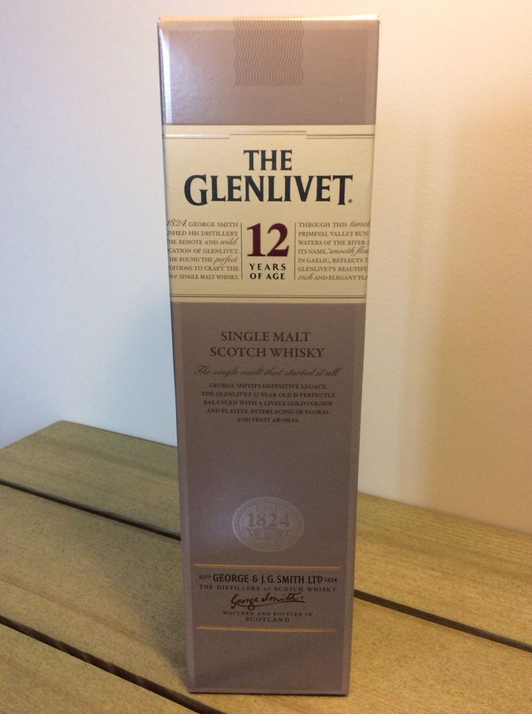 The Glenlivet 12 Yr Old Single Malt - The Glenlivet Distillery (700 mL) alcohol collectible [Barcode 080432402825] - Main Image 2