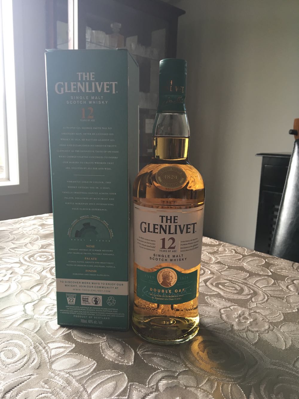 The Glenlivet 12 Yr Old Single Malt - The Glenlivet Distillery (700 mL) alcohol collectible [Barcode 080432402825] - Main Image 4