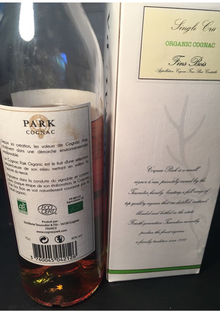 Park Cognac - Distillerie Tessendier & Fils (700 mL) alcohol collectible [Barcode 639767579384] - Main Image 2