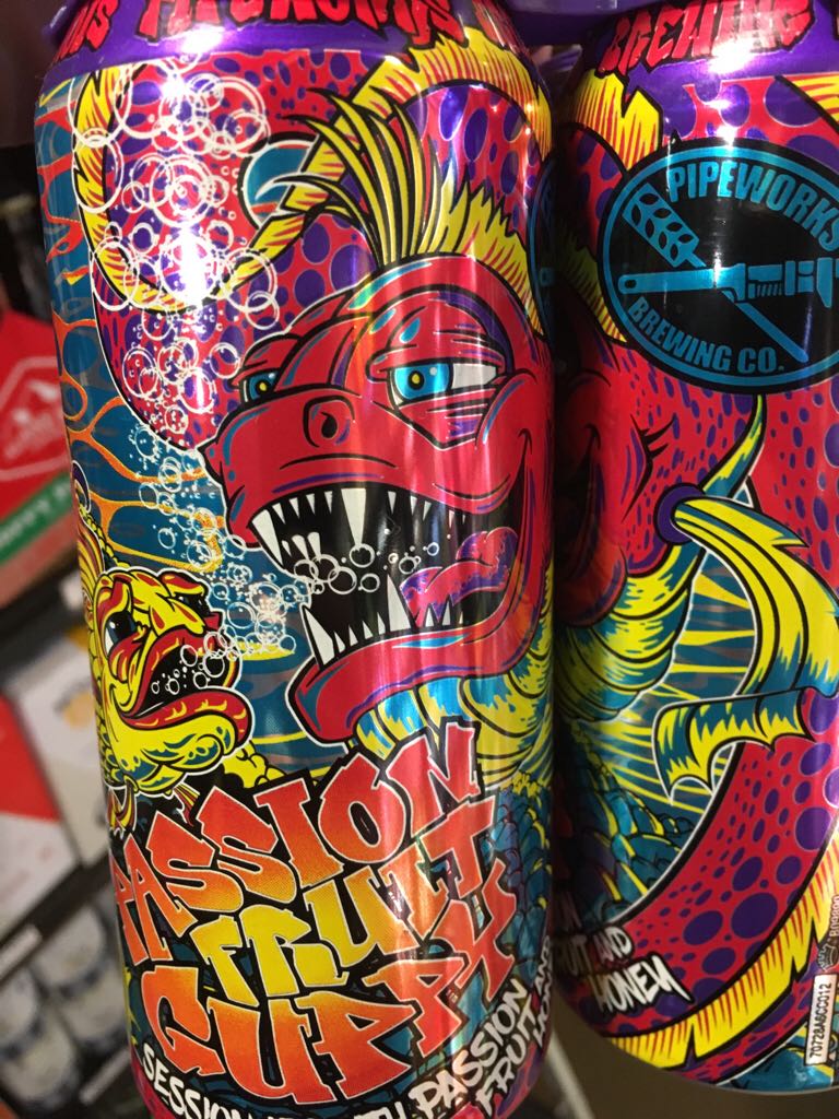 Passion fruit Guppy - Pipeworks Brewing Co alcohol collectible [Barcode 641076982175] - Main Image 1