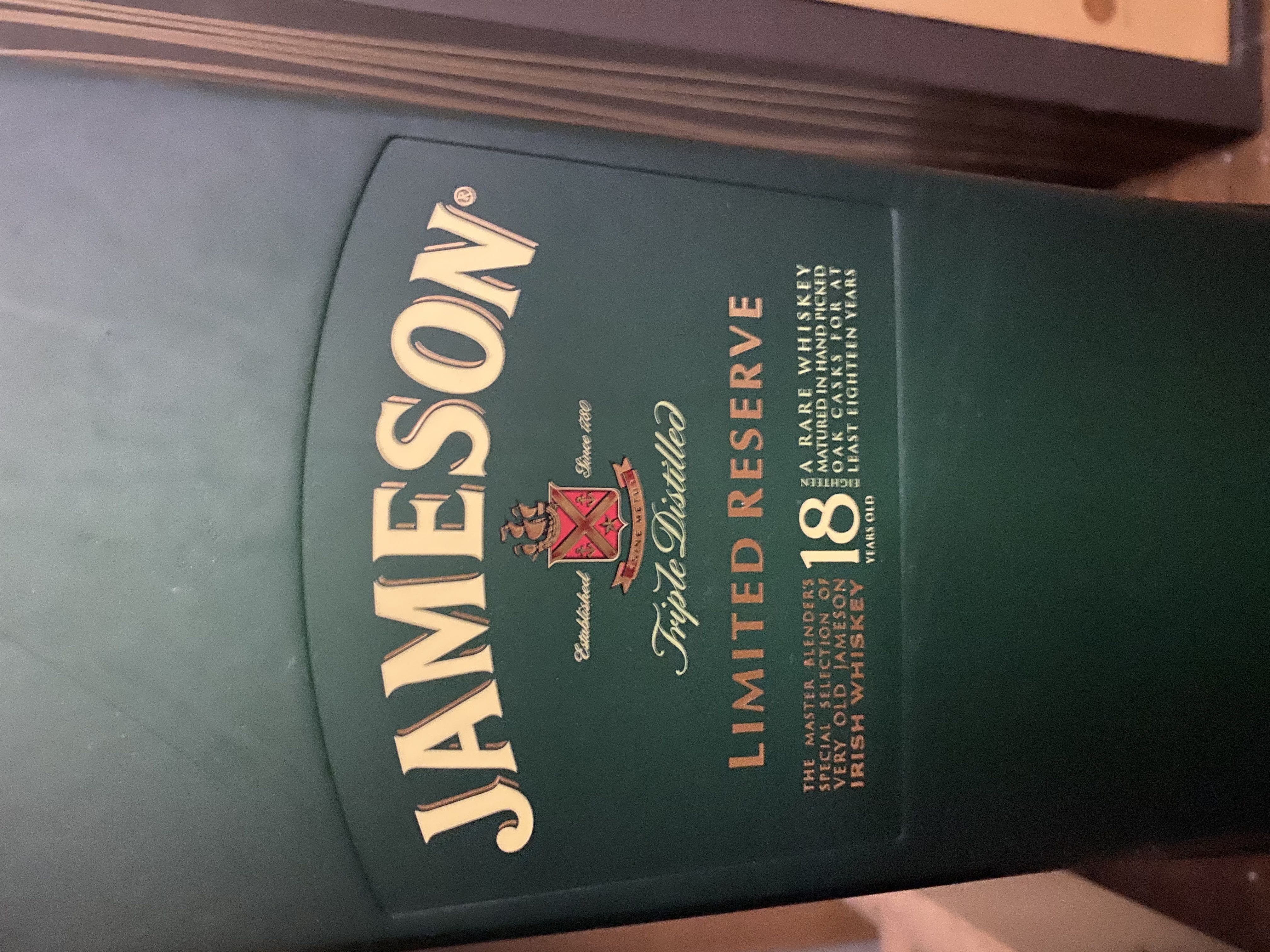 Jameson 18 Year - The Bow Street Destillery (750mL) alcohol collectible [Barcode 080432404041] - Main Image 2