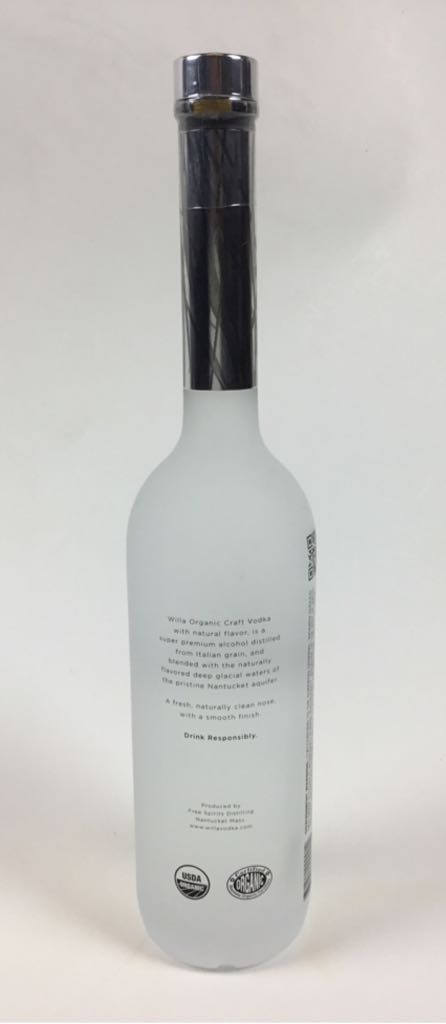 Willa Organic Vodka - Free Spirits Distilling (750mL) alcohol collectible [Barcode 670822999914] - Main Image 2