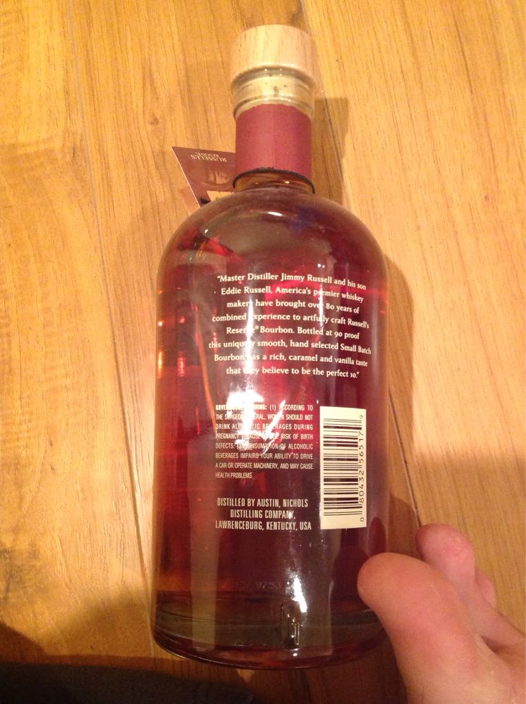 Wild Turkey Russell’s Reserve 10yr - Wild Turkey Distillery (750 mL) alcohol collectible [Barcode 080432565179] - Main Image 2