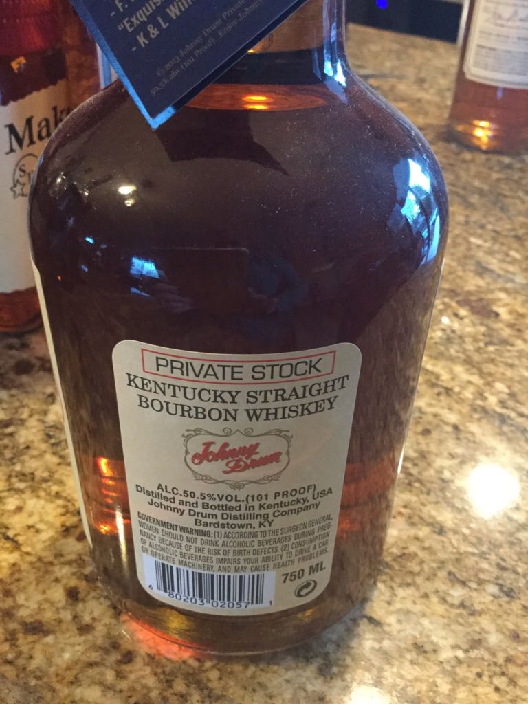 Johnny Drum - Johnny Drum Distilling Co (750mL) alcohol collectible [Barcode 680203020571] - Main Image 2