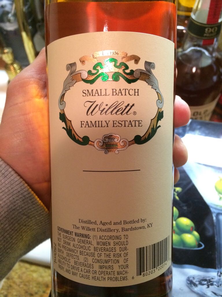 Willets Family Estate Bottled Small Batch Rye - Willett Distillery (750mL) alcohol collectible [Barcode 680203220148] - Main Image 2