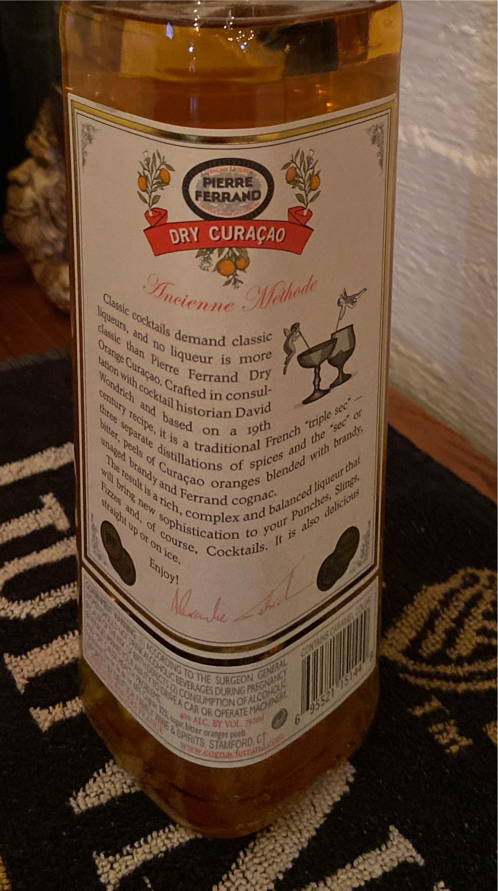 Pierre Ferrand Dry Curaçao - Pierre Ferrand Cognac (750 mL) alcohol collectible [Barcode 695521151449] - Main Image 3