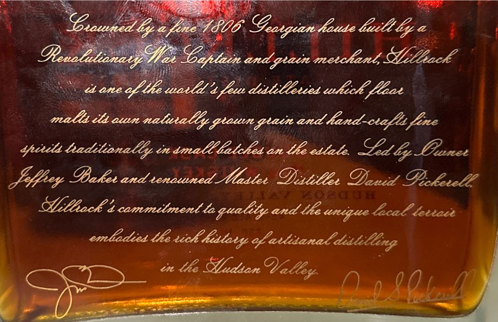 Hillrock Double Cask Rye Whiskey - Hillrock Estate Distillery (750 mL) alcohol collectible [Barcode 696859103063] - Main Image 3