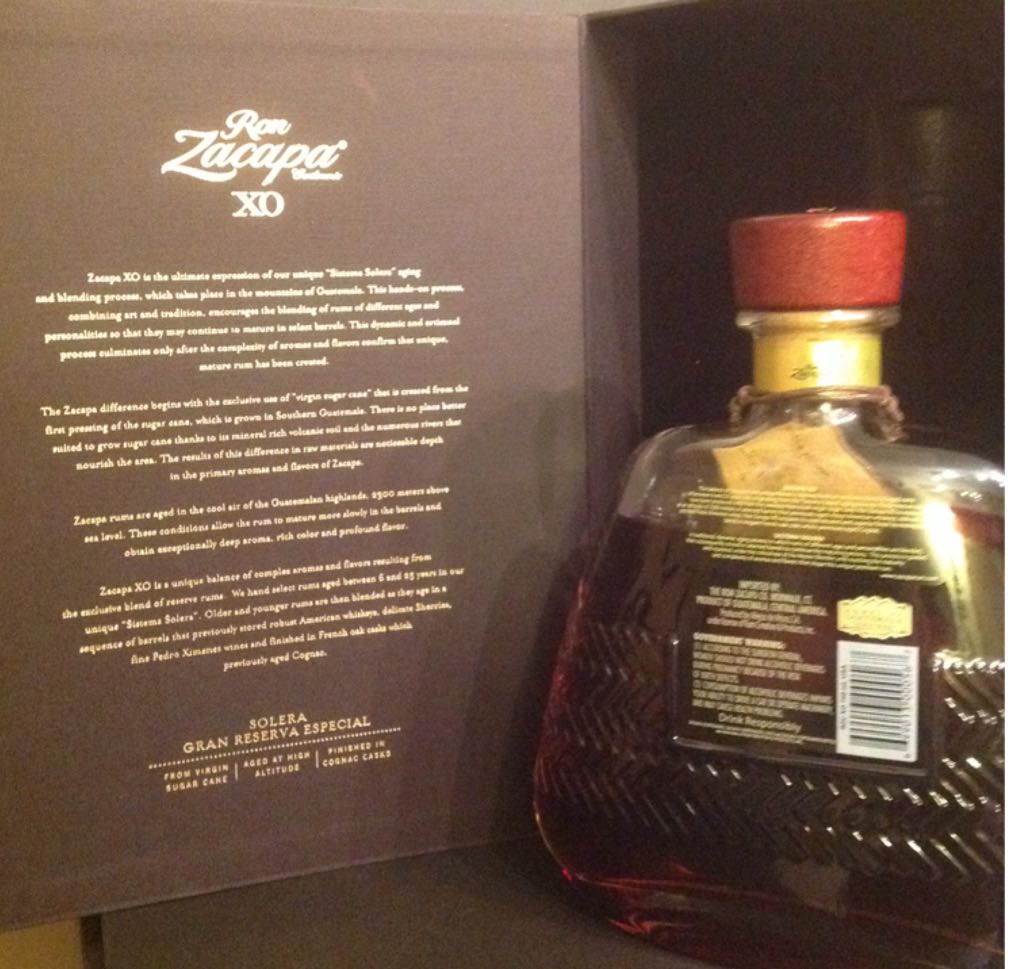 Rum - Ron Zacapa XO - Industrias Licoreras De Guatemala (750 mL) alcohol collectible [Barcode 699013000567] - Main Image 2