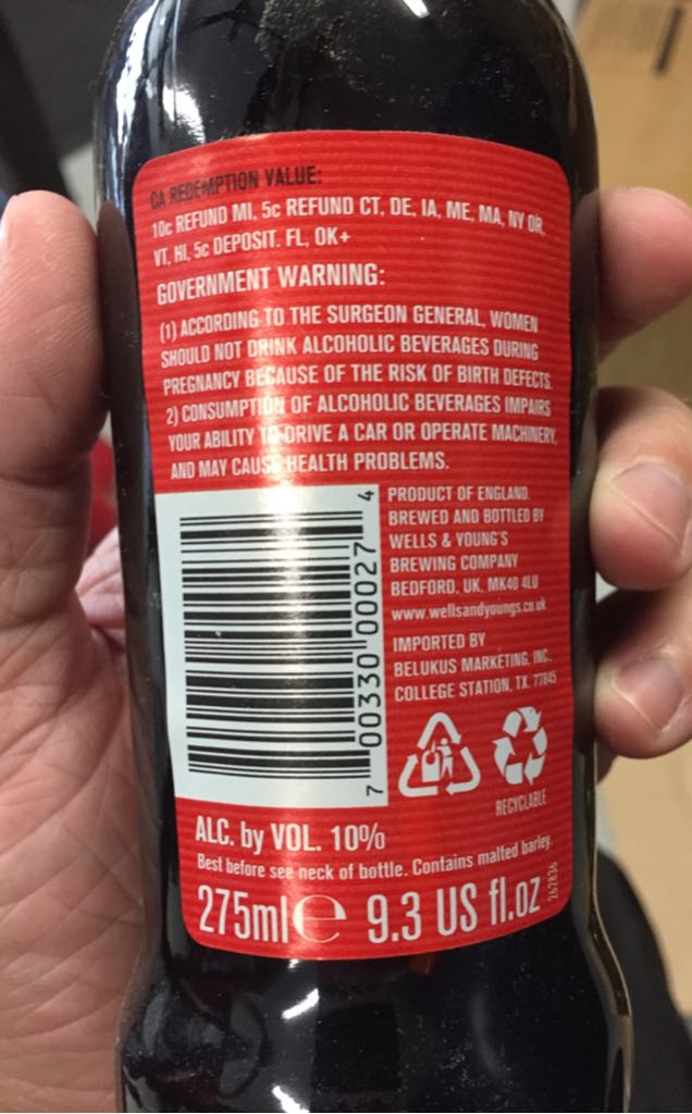 Courage Imperial Russian Stout - Wells & Young Ltd (9.3 fl. oz.) alcohol collectible [Barcode 700330000274] - Main Image 2