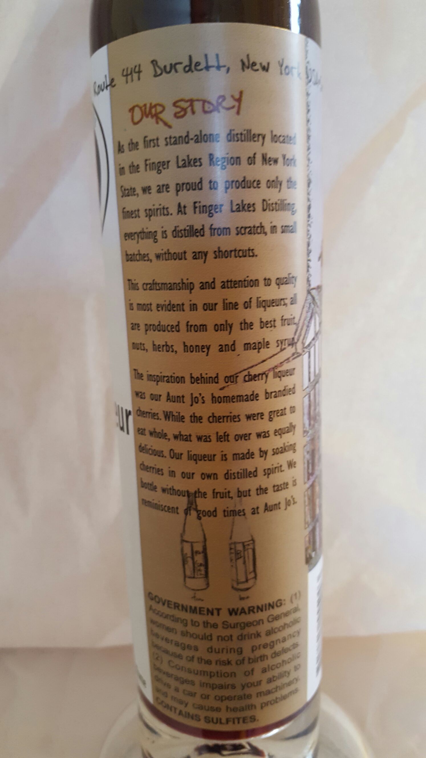 Cherry Liqueur - Finger Lakes Distilling (375 mL) alcohol collectible [Barcode 705105555003] - Main Image 2